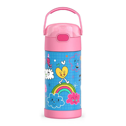 THERMOS FUNTAINER Water Bottle with Straw, 12oz, S