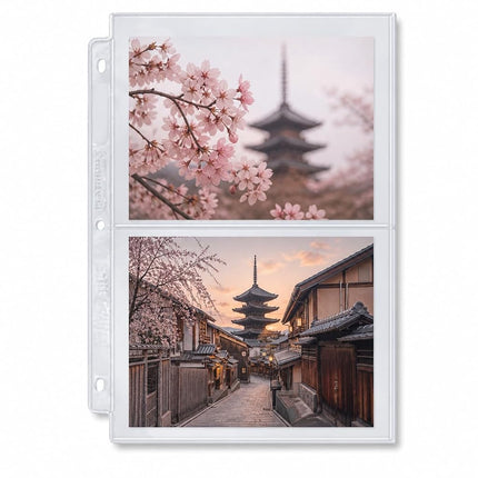 Ultra Pro 2-Pocket Platinum Page with 5" X 7" Pockets 100 ct.