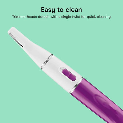 Conair All-in-1 Facial Hair Trimmer for Women, Perfect for Face, Ear/Nose and Eyebrows, Battery-Powered