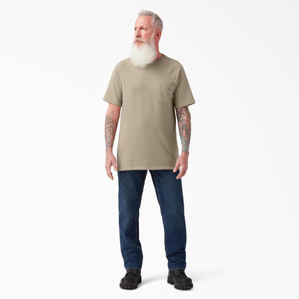 Dickies Men's Cooling Short Sleeve Pocket T-Shirt, Desert Sand, 4X-Large Big Tall