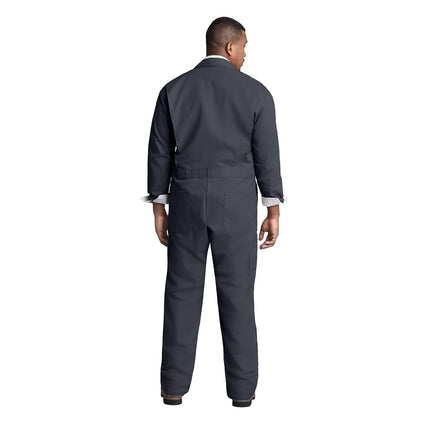 Red Kap Men's Twill Action Back Coverall with Chest Pockets Work Utility, Charcoal, 38