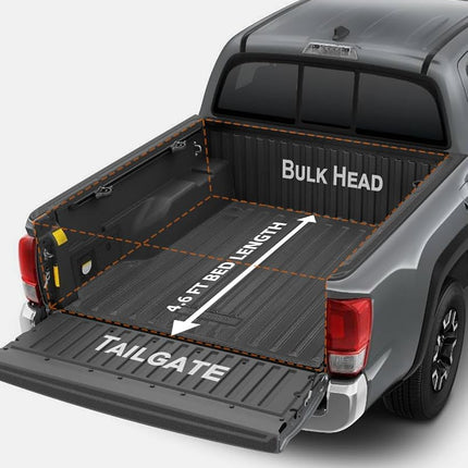 Alfombrilla MIROZO para cama compatible con Ford Maverick Hybrid 2022-2024, revestimiento de caja de camioneta de alta resistencia, protección para todo tipo de clima, alfombrilla para caja de camioneta