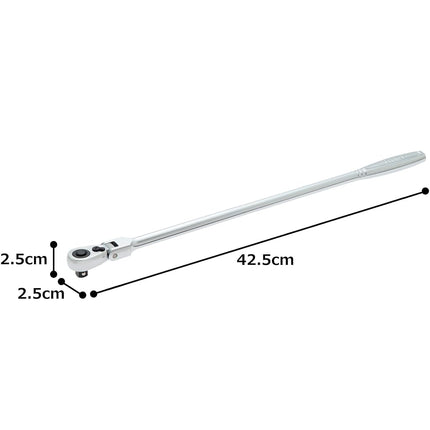 TONE RH3FHX Super Long Oscillating Ratchet Handle (Hold Type) Drive Angle 0.37 inches (9.5 mm) (3/8")