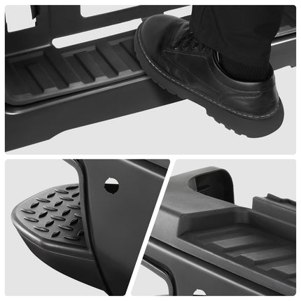 DNA MOTORING Rear Step Bumper Compatible With 2015-2019 Silverado/Sierra 2500HD 3500HD, With Rear Parking Sensor Holes, GM1102563, STEPBUM-10055