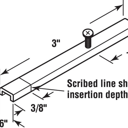 Prime-Line MP3758 Spiral Balance Pivot Bar, Used with 5/8 in. Spiral Balances, Steel (6 Pack)