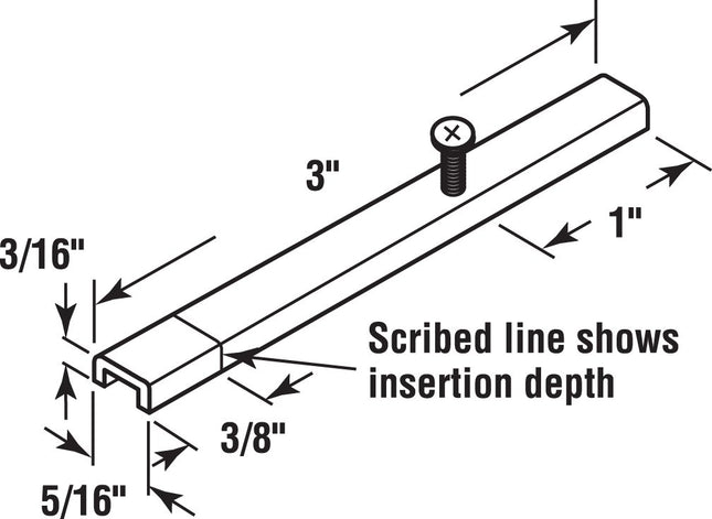 Prime-Line MP3758 Spiral Balance Pivot Bar, Used with 5/8 in. Spiral Balances, Steel (6 Pack)