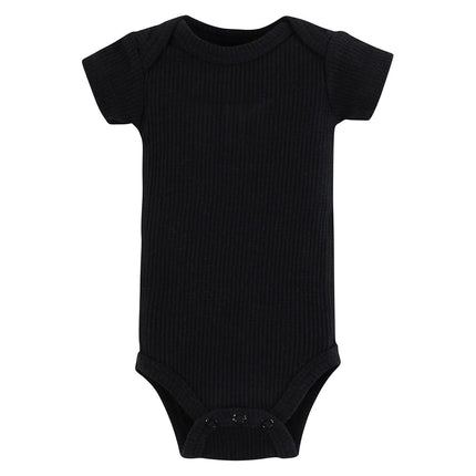 Hudson Baby Unisex Thermal Preemie Layette Set 4pc Short Sleeve Outfit, Moose, Preemie