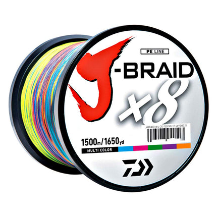 J-BRAIDX8, Filler Spool, Multi-Color, Mono Dia.= 6lb.