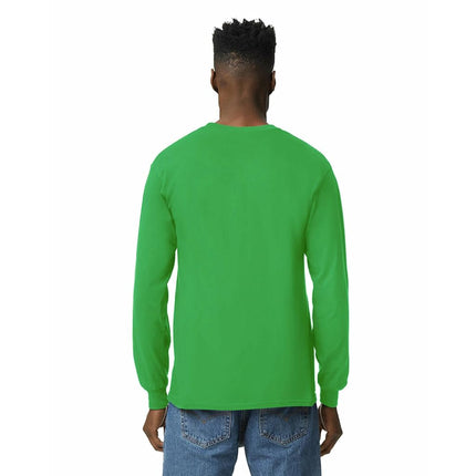 Gildan Men's Ultra Cotton Long Sleeve T-Shirt, Style G2400, Multipack, Irish Green (3-Pack), L (Pack of 3)