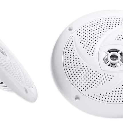 Pair Rockville RSM65B 6.5" 320 Watt Waterproof Shallow Slim Marine Boat Speakers