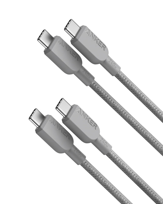 Anker USB C to USB C Cable (2Pack, 3FT),240W Type-