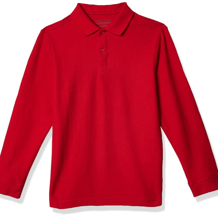 Nautica Boys' School Uniform Long Sleeve Polo Shir