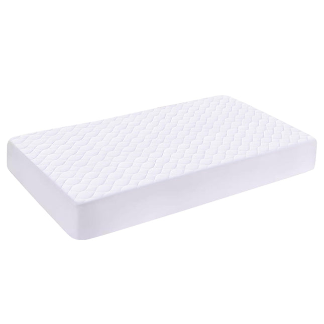 American Baby Company Protège-matelas imperméable en microfibre douce pour lit de bébé et tout-petit, Housse de matelas matelassée, Blanc, 52"x28"x9"