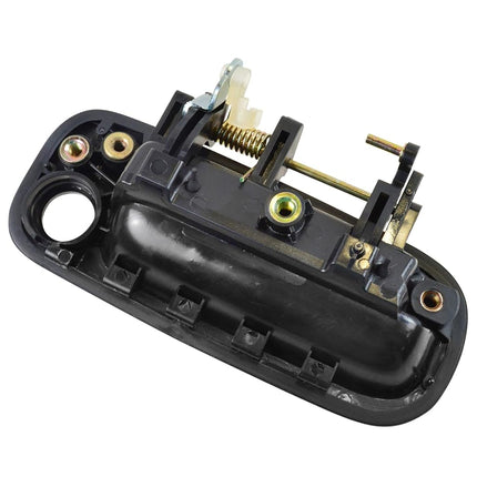 TRQ Front Left Exterior Door Handle Black Drivers Side Compatible with 1992-1996 Toyota Camry