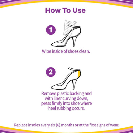 Dr. Scholl's Stylish Step Gel Heel Liners, 1 Pair - One size fits all