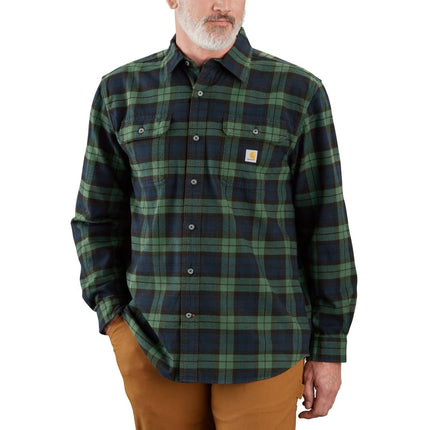 Carhartt Men's Long Sleeve Flannel Shirt Loose Fit