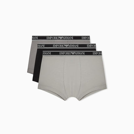 EMPORIO ARMANI Men's CORE Logoband 3-Pack Trunk Bl