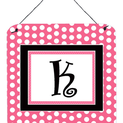 Caroline's Treasures Letter K Initial with Pink/Bl