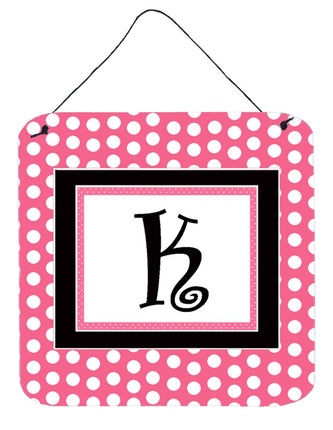 Caroline's Treasures Letter K Initial with Pink/Bl
