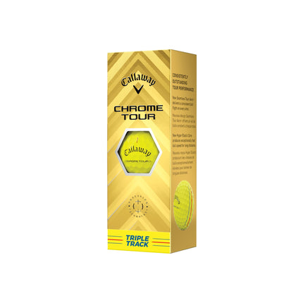 Callaway Golf Chrome Tour Golf Ball, Triple Track, Yellow