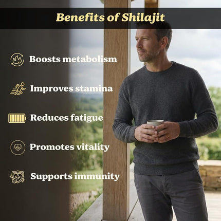 Life & Pursuits Pure Authentic Himalayan Shilajit Resin | Min. 75% Fulvic Acid, Lab Tested, Natural Gold Grade, 85+ Trace Minerals | 30 gm (Pack of 3)
