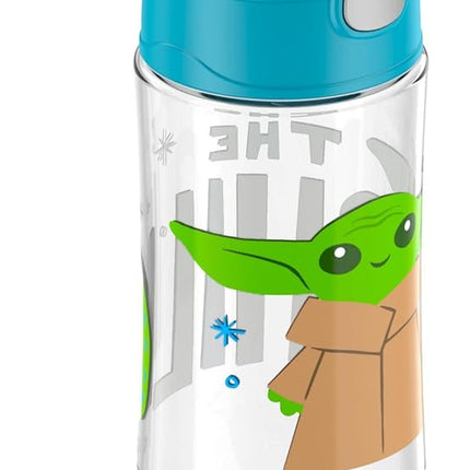 THERMOS FUNTAINER 16 Ounce Plastic Hydration Bottle with Spout, MANDALORIAN