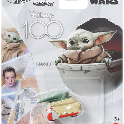 Hot Wheels Character Cars Vehículo de Juguete Grogu a Escala 1:64 para niños de 3 años en adelante