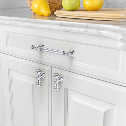 Asidrama 10 Pack 3.75 Inch(96mm) Polished Chrome Kitchen Cabinet Handles, Cabinet Pulls Kitchen Cabinet Hardware for Cupboard Drawer Pulls