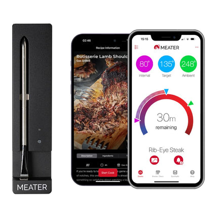 MEATER SE: Smart Bluetooth Wireless Meat Thermometer Digital | 50+ Master Class Recipes in Free App | Internal & Ambient Temp | Ideal for Oven, Grill, Kitchen, BBQ, Smoker, Air Fryer, Sous Vide