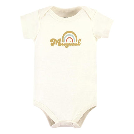 Lot de 5 bodys en coton unisexe Hudson Baby, Magical Rainbow, 6-9 mois