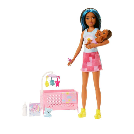 Barbie Doll and Accessories, Crib Playset with Ski