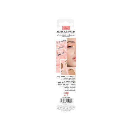 Real Techniques Cover & Conceal Dual Ended 2-in-1 Makeup Brush