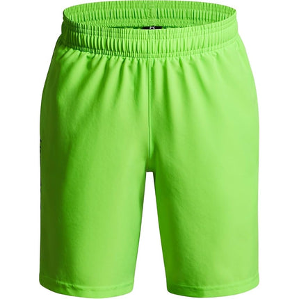 Under Armour Boys UA Tech Woven Wordmark Shorts Hyper Green 9-10 Years