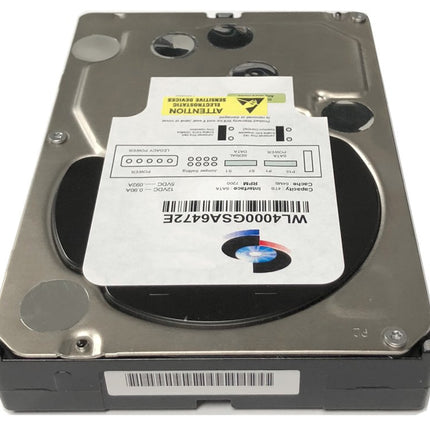 Disco Duro WL de 4TB 7200RPM 64MB Caché SATA 6.0Gb/s (Grado Empresarial) de 3.5" (Para Servidor, RAID, NAS, DVR, PC de Escritorio) con 1 Año de Garantía