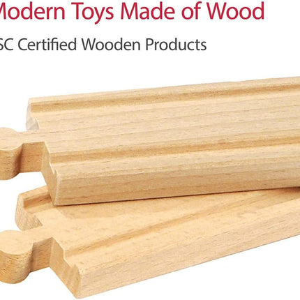 BRIO World 50 Piece Train Track Pack for Kids Age 3 Years Up - Wooden Railway Accessories and Add Ons