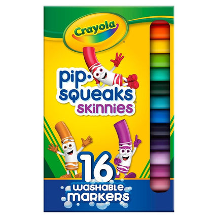 Crayola 16 Count Wash Pip Squeaks Skinnies- Fine L