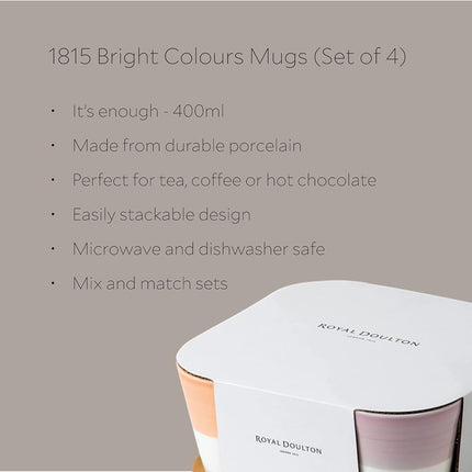 Royal Doulton 1815 Brights 4-Pieces Set Colours Mug
