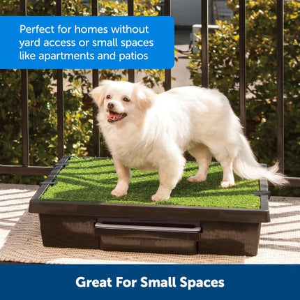 PetSafe Pet Loo - Medium Portable Toilet for Dogs and Pets, Compact, Hygienic for Indoor Use, with Grass Pad