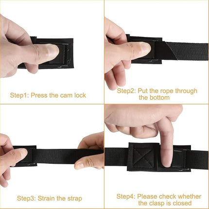 MOOCY Lashing Straps with Buckles,Adjustable Kayak Tie Down Straps Padded Cam Buckle Cargo Strap,Roof Rack Cinch Strap for Cargo, Luggage, Motorcycles, Truck, SUV, Car Roof Rack,SUP Surfboard