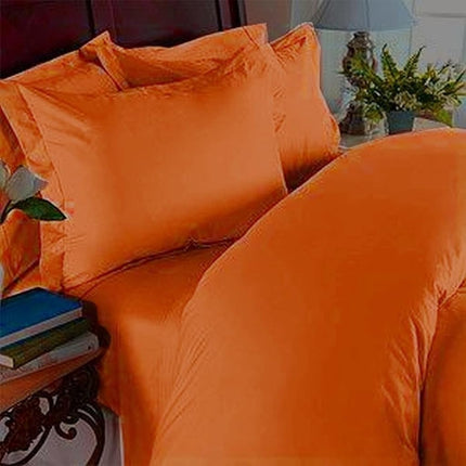 Elegant Comfort 3 Piece Luxury Ultra Soft 1500 Premium Hotel Quality Microfiber Coziest Duvet Cover Set, King/California King, Vibrant Orange