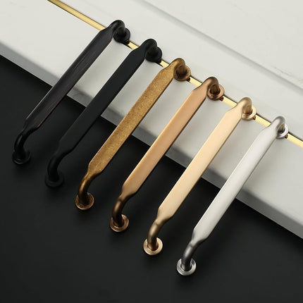 Asidrama 10 Pack 5 Inch(128mm) Antique Brass Kitchen Cabinet Handles, Cabinet Pulls Kitchen Cabinet Hardware for Cupboard Drawer Pulls