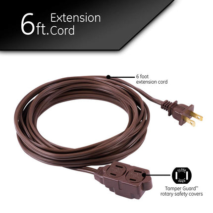GE JASHEP51932 3-Outlet Grounded Office Cord (6 ft) by GE