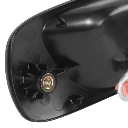 DNA MOTORING Rear Left Outer Door Handle Compatible with 92-95 Honda Civic Sedan, Black, OEM-DHO-01050