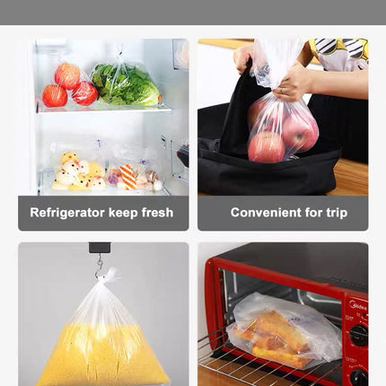 Younber 9.8 X 13.8 Inch Plastic Produce Bags Roll, 1000 Bags of 1 Big Roll for Fruits, Vegetable, Bread, Clear Kitchen Food Storage Bags (Medium)