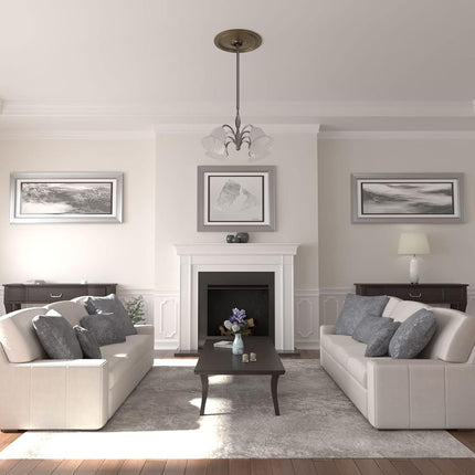 Ekena Millwork CM24DIBRS Diane Ceiling Medallion, Brass