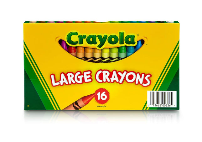 CRAYOLA Large Crayons, Classic Colors, 16 Count
