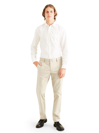 DOCKERS Men's Straight Fit Signature Lux Cotton St