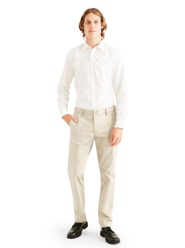DOCKERS Men's Straight Fit Signature Lux Cotton St