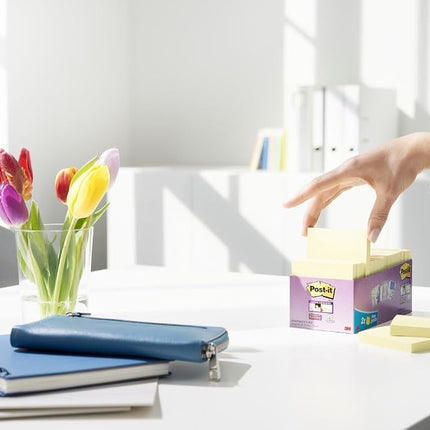 Post-it Super Sticky Notes, 14 + 2 Free Pads (1440 Sheets), 76 mm x 76 mm
