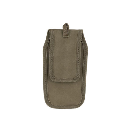 Bucket Boss Four-Barrel Tool Sheath with FlapFit to Fit Instantly Over a Belt or Into a Pants Pocket, with 5 Tool Pockets and 2 Loops, and Metal Tape Clip, in Brown, 54184